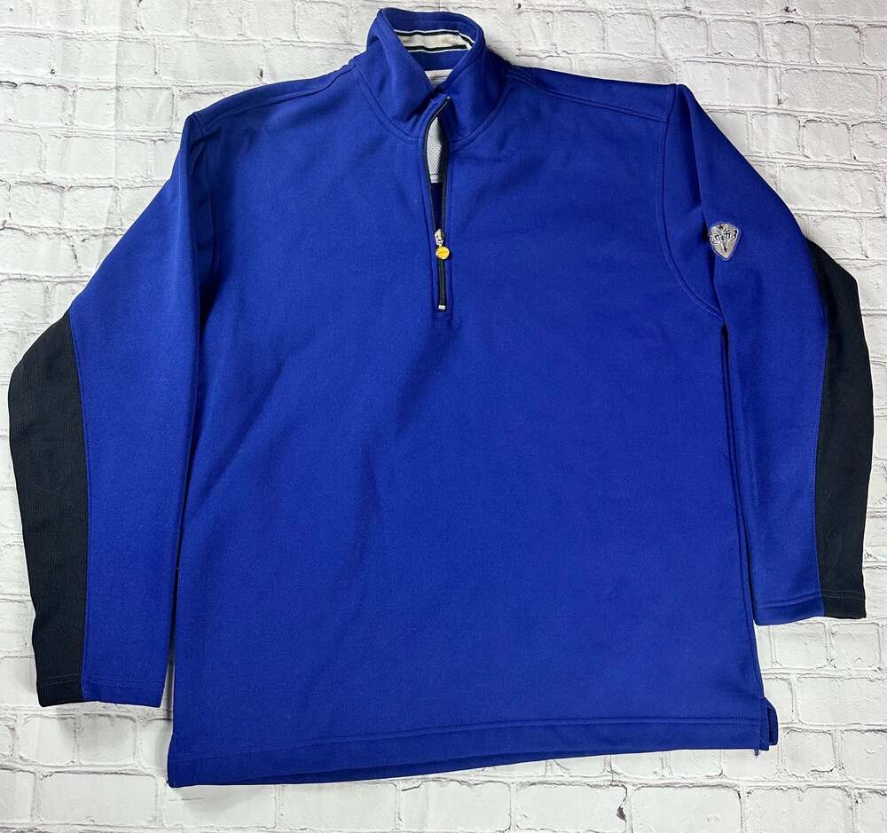 Unionbay Men's Blue 1/4 Zip Performance Pullover Sweatshirt